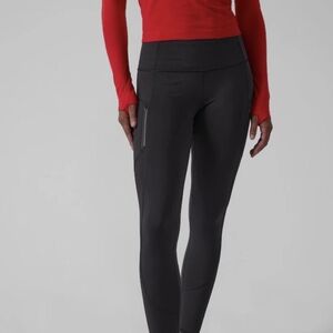 Athleta Charcoal High-Waisted Leggings